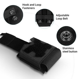 Handcuff Holster, Molle Handcuff Case for Multiple Handcuffs, Handcuff Bag for Service Belt, Tactical Vest, Law Enforcement, Security Officers