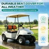 DRIVE UP Golf Cart Diamond Seat Covers, Brown EZGO Seat