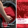 DecoHomeTextil Hand Towel Set, 6 Guest Towels in Bordeaux Red,