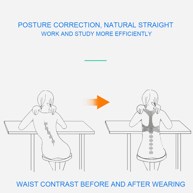 Adult Posture Corrector Brace Back Spine Support Fixing Belt Hunchback