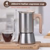 Sivaphe4 cups Stainless Steel Stovetop Espresso Coffee Maker | Induction