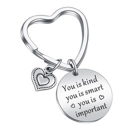 JIUSHUN Daily Reminder Keychain Positive Quotes Keychain Niece Motivational Gift For Sister Inspirational Keychain Daughter Gift Besties Affirmation Gift Son Graduation Jewelry