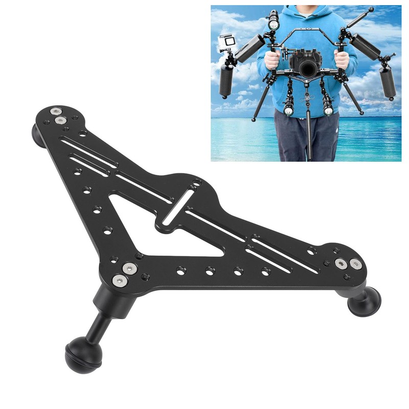 Diving Tray Rig Video Triangular Stabilizer Tripod Base Bracket SLR