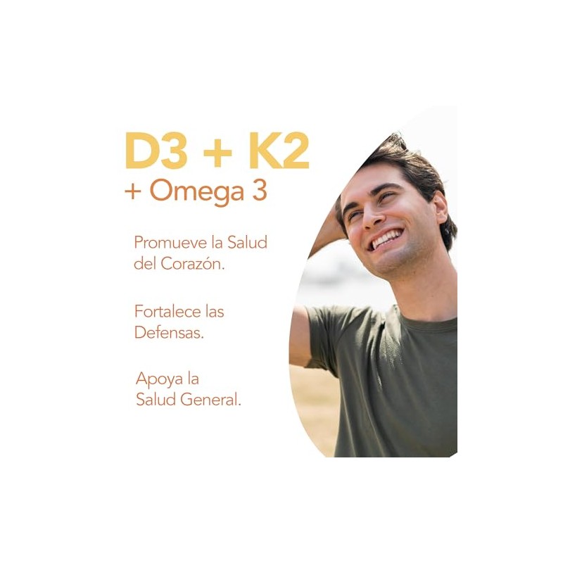 Natgel Vitaminas D3 + K2 y Omega 3 - Softgels