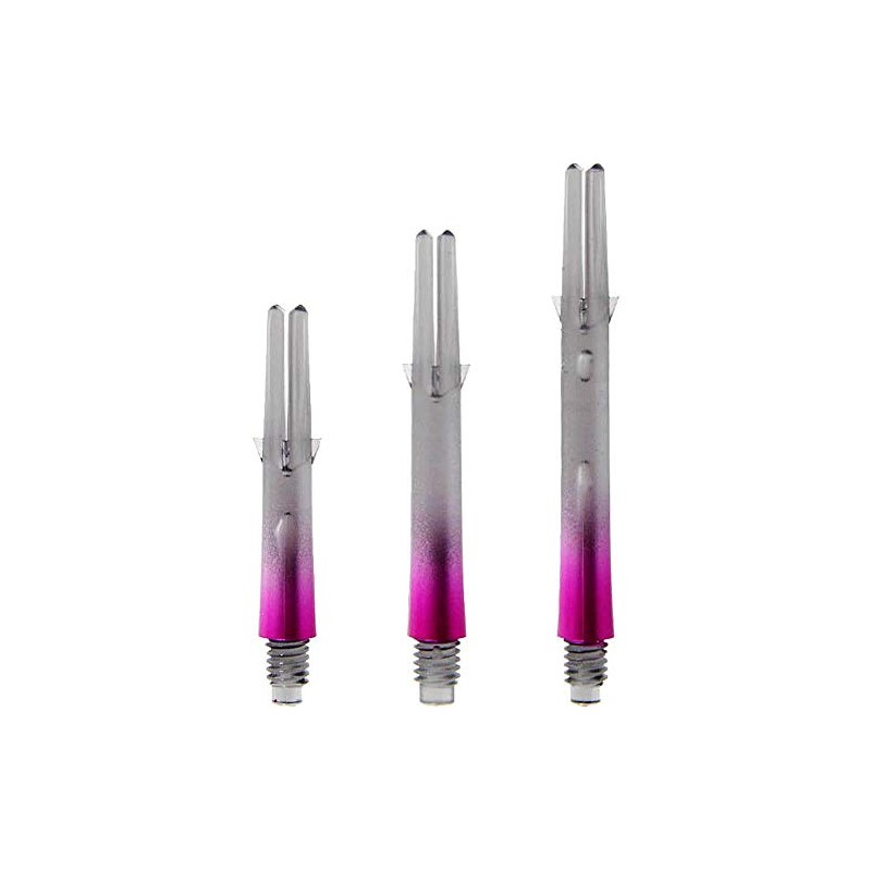 L-Style L-Shaft Lock Straight Twotone Black Clear Pink Display Length