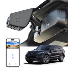 Mangoal 4K Dash Cam Custom for Ford Explorer U625 2020 2021 2022 2023 2024, Base XLT ST_Line Limited Timberline Platinum King Ran(Model A), UHD 2160P Video, WiFi & App, 128GB Card