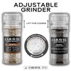 Black Peppercorn & Smoked Sea Salt Grinder Bundle for Grilling,