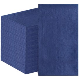 NatNarr 120 Pcs Navy Blue Napkins Disposable Blue Dinner Napkins Decorative Guest Bathroom Napkins Navy Napkins for Wedding, Bridal or Baby Shower, Bathroom, Kithchen