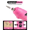 Durofort Pink Cordless Electric Screwdriver Set, 3.7V Rechargeable Small Electric