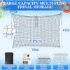 2 PCS Extra Large Pool Float Storage Bags,79×47 in Hanging