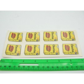 Lionel / MPC 9832 part: CHEERIOS Stickers, 8 / sheet, for boxcar, building walls