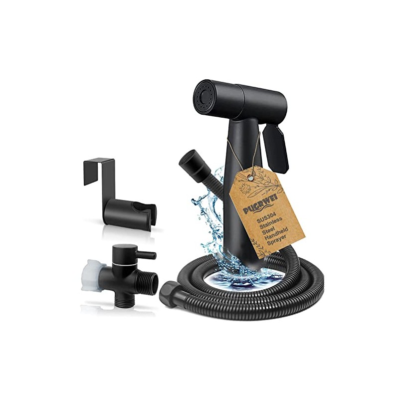 Luxury Bidet Sprayer for Toilet-Handheld Sprayer Attachment with Brass Leak