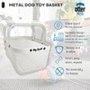OtterPets Dog Toy Basket Metal Mesh Metal, Chew Proof Dog