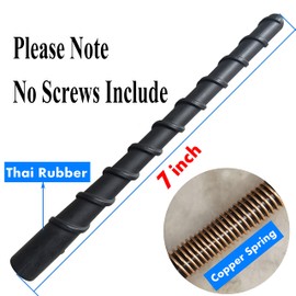 2 Pcs Antenna for Harley Davidson (1998-2023), 7 Inch Flexible Spiral Rubber Antenna Replacement Mast