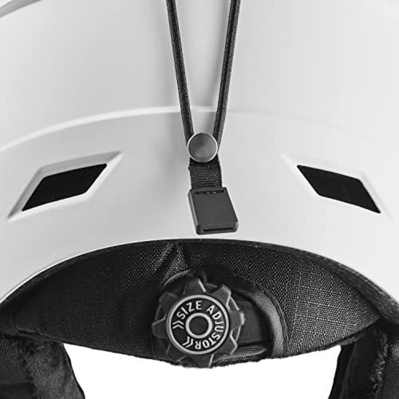 Black Crevice Gerlos Ski Helmet White, L (58-61 cm)