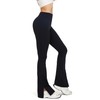 Challengym Womens Flare Leggings with Slit Hem High Waist Bootcut