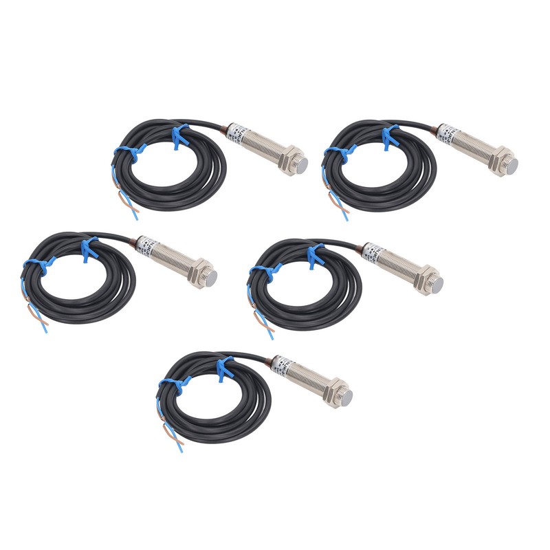 5PCS Proximity Sensor NPN Aluminum Alloy Sensitive Hall Switch Sensor