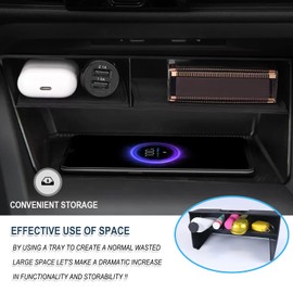 Golf GTI Center Console Organizer,for 2020-2025 Golf GTI/R MK8 Accessories Central Console Shelf Compatible with 2020 2021 2022 2023 2024 2025 VW Volkswagen Golf GTI R MK8