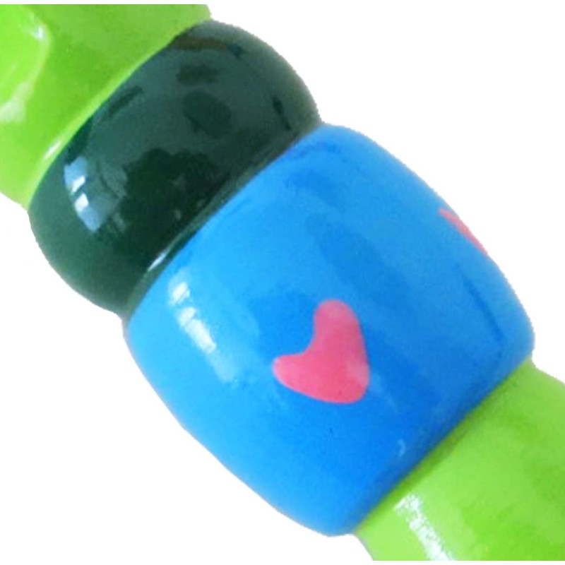 Keepdrum KFL1GR wooden flute, green, for children