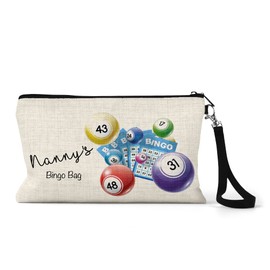 UNIQUEPGIFTS Nanny Bingo Bag, Bingo Gifts for Nan, Bingo Dabber Pen Bag Pouch, Nan Birthday Gifts, Nanny Gifts, Gift for Nanny (Nanny)
