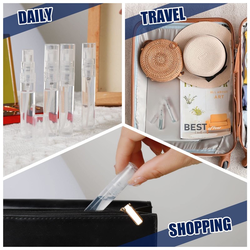 Fandamei Mini Spray Bottle, 10 Pack 5ml Mini Plastic Spray