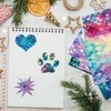 24 Mermaid Scale Scrapbook Paper Sheets, 6" x 6" Glitter