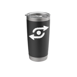 Subtle Bi Pride Symbol Minimalist Bisexual Design Stainless Steel Insulated Tumbler