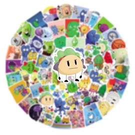 125Pcs Bfdi Stickers Pack, Aesthetic Vinyl Waterproof Sticker Decals for Water Bottle,Laptop,Phone,Skateboard,Scrapbooking,Bumper for Teens Adults Fans for Party Supply