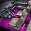 XUKEY 4pc 60 LED RGB Car Interior Footwell Strip Light