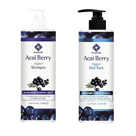 Elabore Acai Berry Super Hair Pack & Shampoo Set 16.06fl.oz/ 475ml