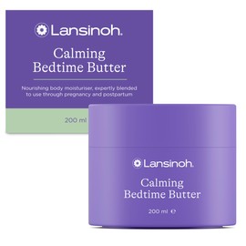 Lansinoh Calming Bedtime Magnesium Butter for Pregnancy & Postpartum - 200 ml - Cocoa & Shea Butter infused with Lavender & Chamomile scents - Hydrating & Absorbs quickly