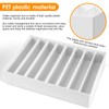 PZJFH Cable Storage Box, White Cable Organiser, Adjustable Dividers, Cable