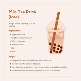 Bossen Bubble Tea Powder Mix - 2.2 Pound (Milk Tea)