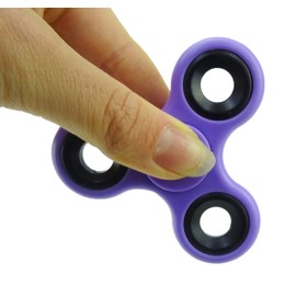 Christmas Concepts® - Exclusive Fidget Hand Spinner - Stress Reducer, Stress Relief, Autism - PURPLE WITH BLACK RINGS