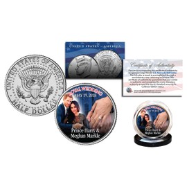 Royal Wedding 5-19-2018 Kennedy Half Dollar Coin Prince Harry & Meghan Markle