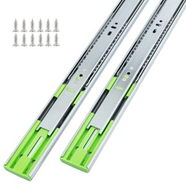 Hitess 10 Pairs of 16 Inch Full Extension Ball Bearing Side Mount Soft Close Drawer Slides