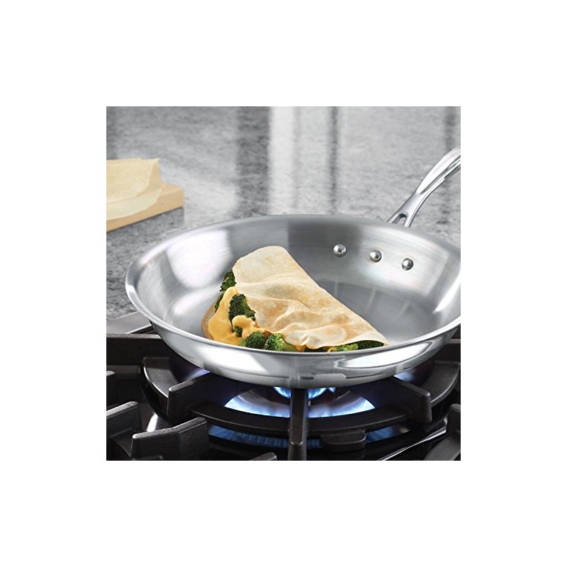 Calphalon Tri-Ply Stainless Steel 10-Inch Omelette Fry Pan