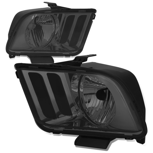 Auto Dynasty Headlights Assembly Compatible with 2005-2009 Ford Mustang Pony