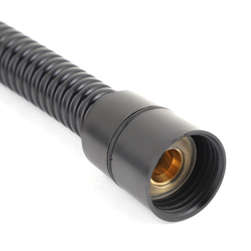 Stainless Steel Black Flexible Shower Hose Waterproof Design 59INCH for