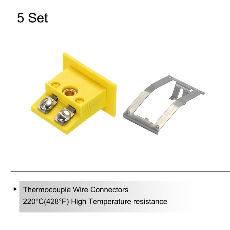QUARKZMAN K Type Panel Mount Thermocouple Socket Female Mini Socket
