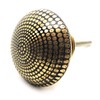 French Furniture Fittings Antiqued Brass DIMPLE KNOBS - Set of