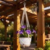 Macrame Plant Hangers for Indoor Plants, 2 Pack 35 Inch