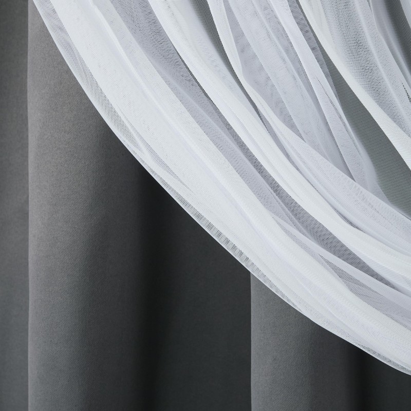 TOWN & COUNTRY LUXE Talia Double Layer Indoor Curtains, Sheer