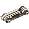 Topeak TT2506 mini 6-piece folding tool set in silver colour