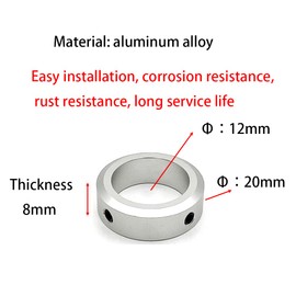 10PCS Aluminum Alloy Shaft Collar Set Screw for 12mm Linear Rod Shaft Guide Clamping