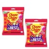 Chupa Chups The Best Of Lollipops, Mixed Flavors, 10 Pieces,
