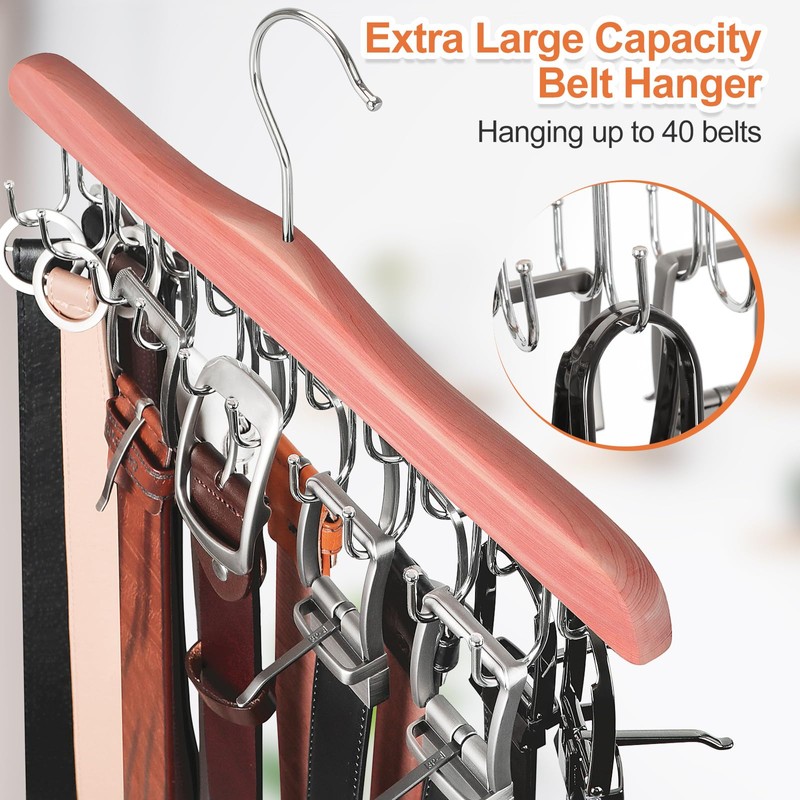 TOPIA HANGER Bra Hangers for Closet Organizer, Cedar Wooden Hangers