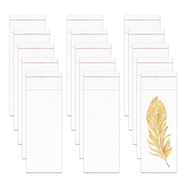 Keyacht Self Sealing Plastic Cellophane Bags 100 Count 3” x 8” Resealble Clear OPP Bags Bags Long Self-Sealing Cello Bags for Candy Jewelry Crafts Candles Oil Pastel Pens Samples Bookmarks