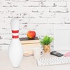 ULTNICE White Bowling Shaped Piggy Bank - Creative Unbreakable Coin