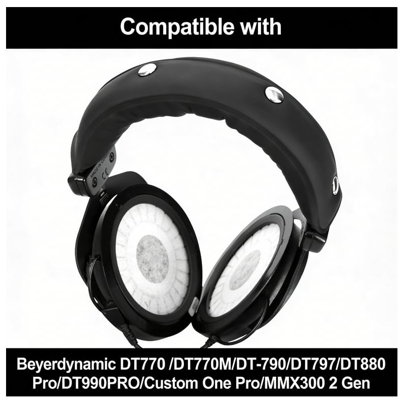 Headband Replacement Pads for Beyerdynamic DT770 Pro,DT990 Pro,DT880 Pro